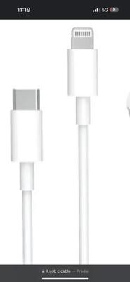 Apple Iphone USB-C To Lightning Cable MM0A3 MX0K2 18W 20W 29W Convenient