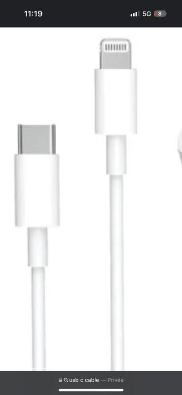 Apple Iphone USB-C To Lightning Cable MM0A3 MX0K2 18W 20W 29W Convenient