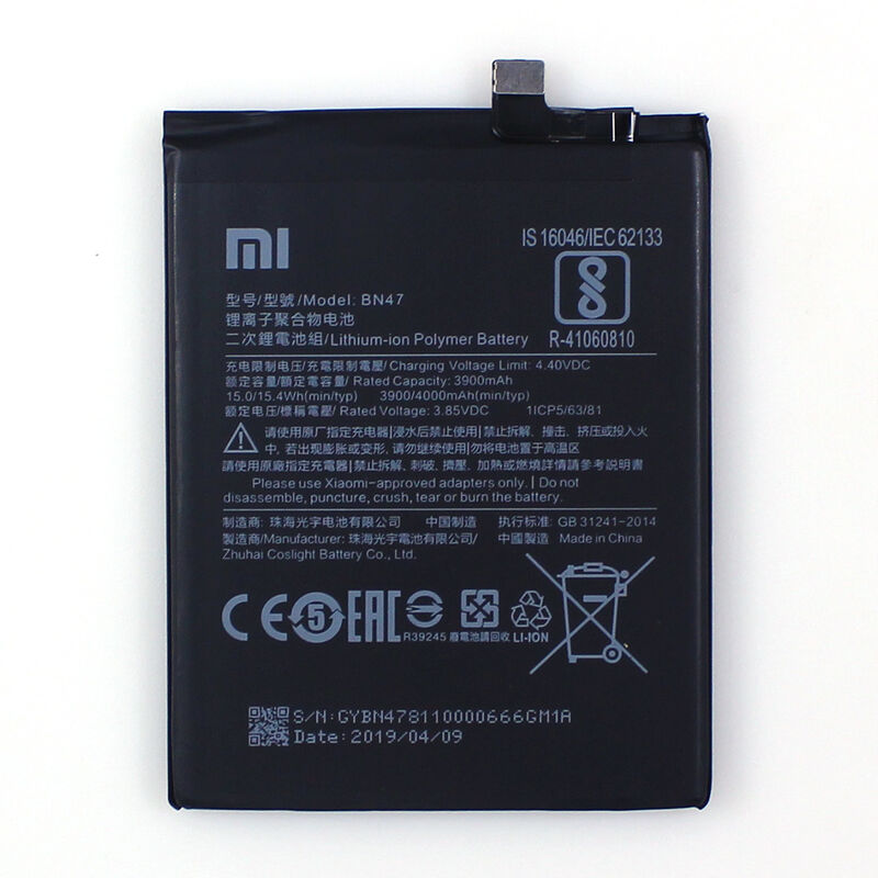 OEM Original Genuine Xiaomi Battery Xiaomi Redmi Note 7, Redmi Note 7 Pro battery BN47 Physical Stock Wholesale Supplier